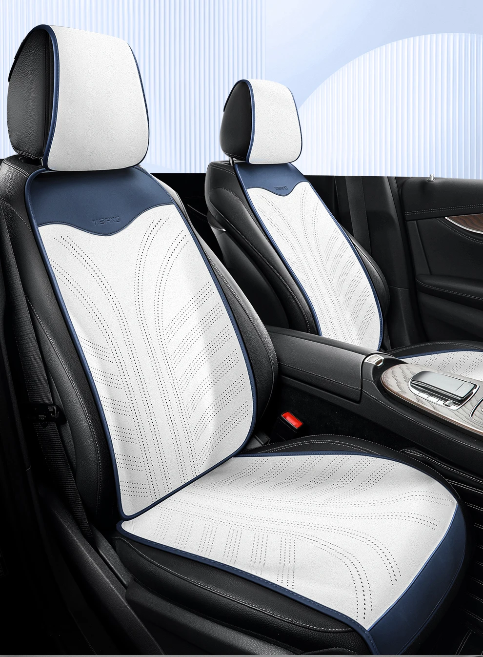 Leder-Autositzbezüge Luxus-Sitzpolster für BMW E60 X5 E70 E46 E36 Audi A4 B8 Golf 5 Opel Corsa d Cupra Formentor – Detail 23
