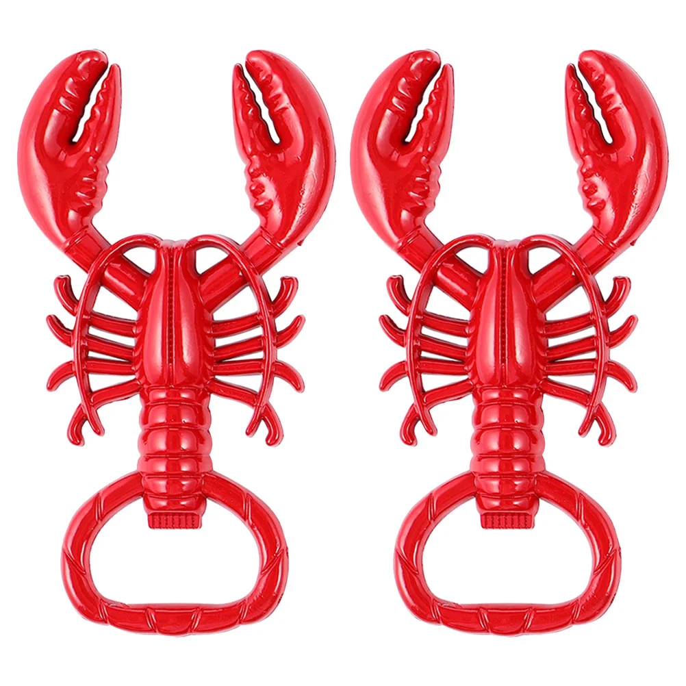 

2 Pcs Red Metal Alloy Bottle Opener Beer Opener Can Opener Manual Opener Water Bottle Opener Jar Opener Commercial Can