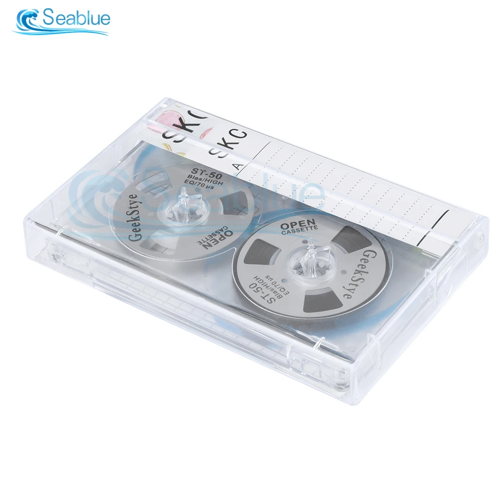 DIY Homemade Aluminum Reel Cassette Tape 45 Minute Can Record Blank Audio Recording Cassette Tape Vintage Metal Tape 3 Window