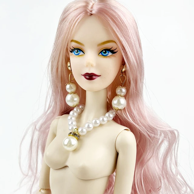 Doll Accessories Imitation Pearl Jewelry Necklace For Barbie Doll Fashion Decoration Earring For 1 6 BJD Dolls Baby Doll Toy AliExpress