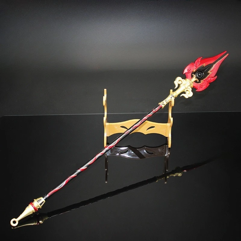 50 cm Wolf's Grafsteen Genshin Impact Game Randapparatuur Zwaard Model Metaal Materiaal Samurai Zwaard Spel Randapparatuur Speelgoed Geschenken jongens