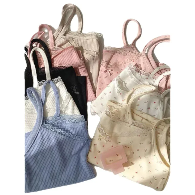 حجم كبير المرأة الدانتيل بروتيل تانك الأعلى النمط الفرنسي ملابس داخلية التخسيس طبقة قاعدة عصرية الصيف وصول جديد #4