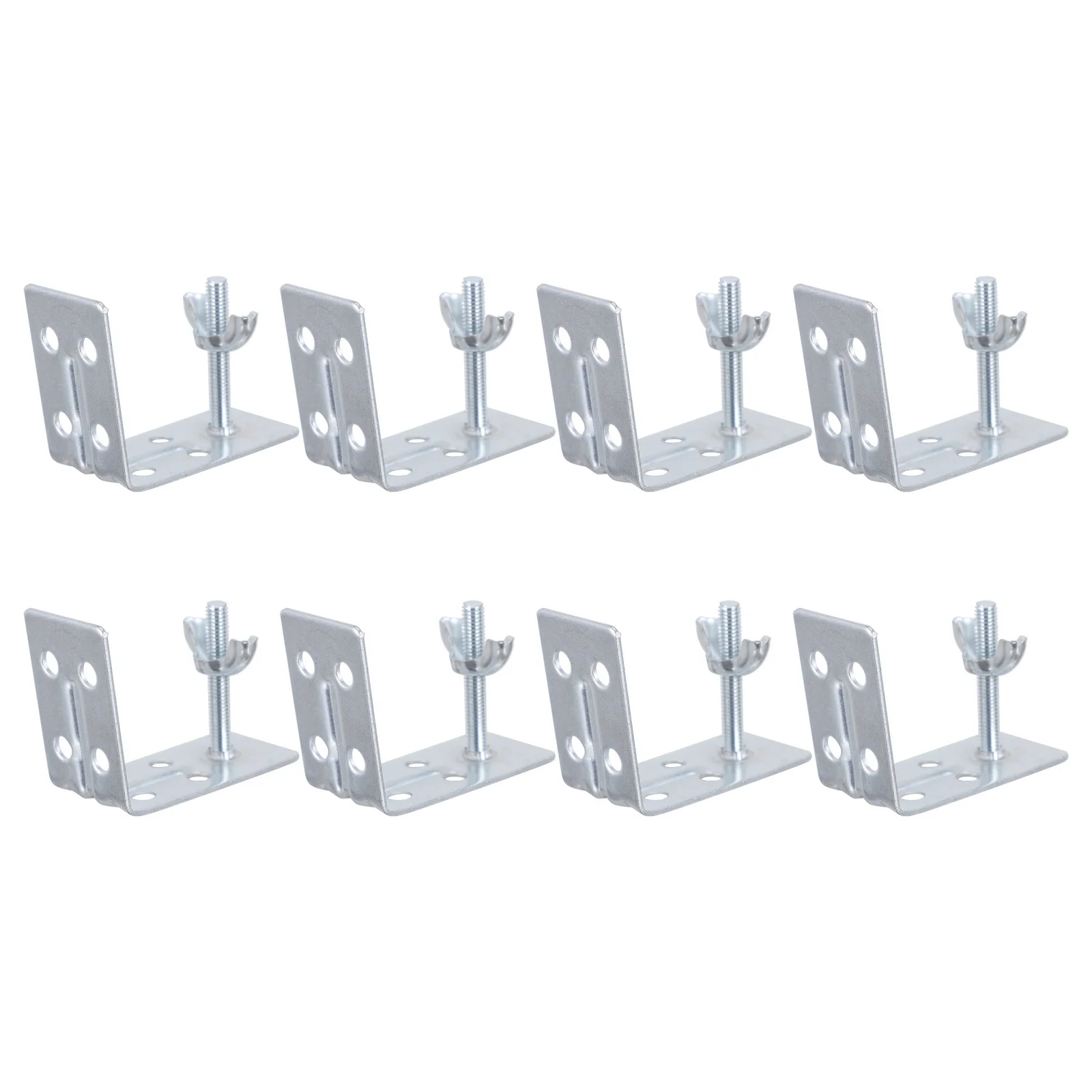 

8pcs Heavy Duty Curtain L Brackets Mounted Support For Home Office Adjustable Decor Installation Hardware