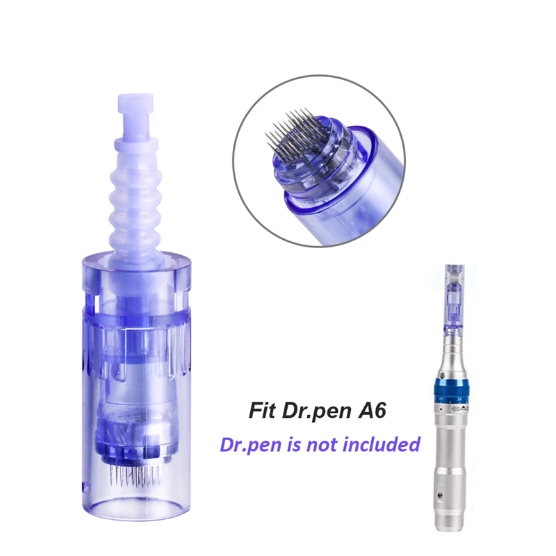 10Pcs Dr Pen A6 Needles Cartridges Microneedling Bayonet Derma Pen A6 Replace Stamp 9 12 24 36 42 Pins Nano