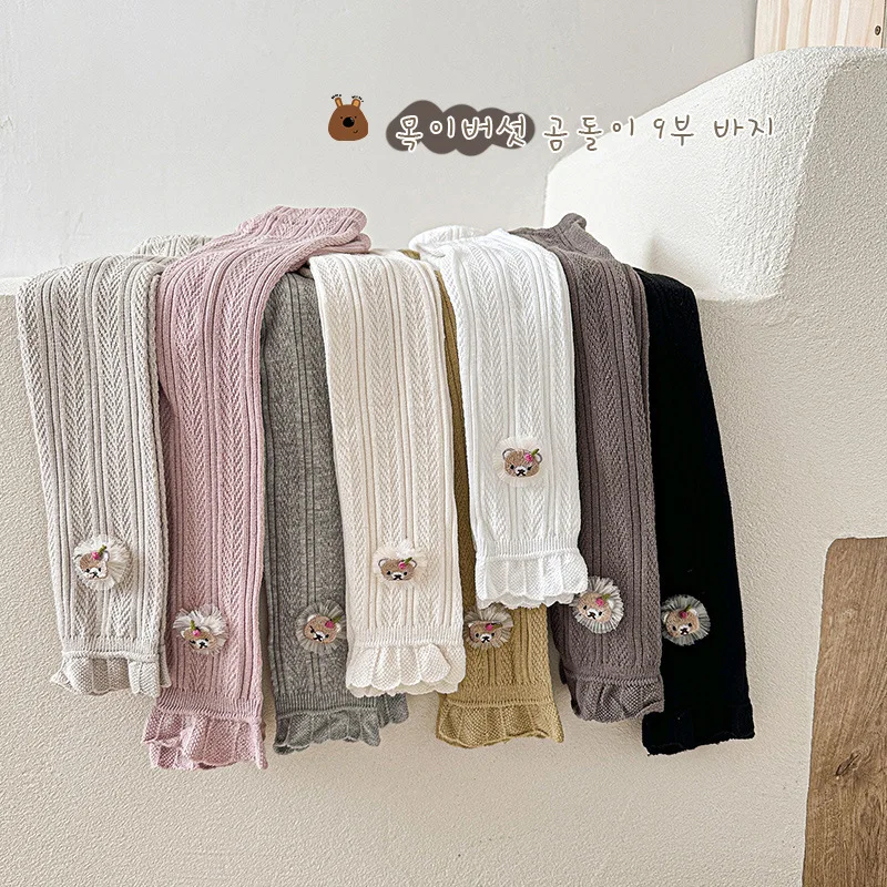 

Весенние детские леггинсы, штаны для новорожденных девочек, однотонные хлопковые штаны, детские леггинсы для детей 0-6 лет