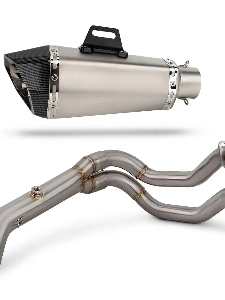 Voor Kawasaki Ninja650 Z650 2017-2023 Volledige Systeem Moto Uitlaat Modificatie Kit Roestvrij Escape Spruitstuk Uitlaat met DB Killer - afbeelding 2