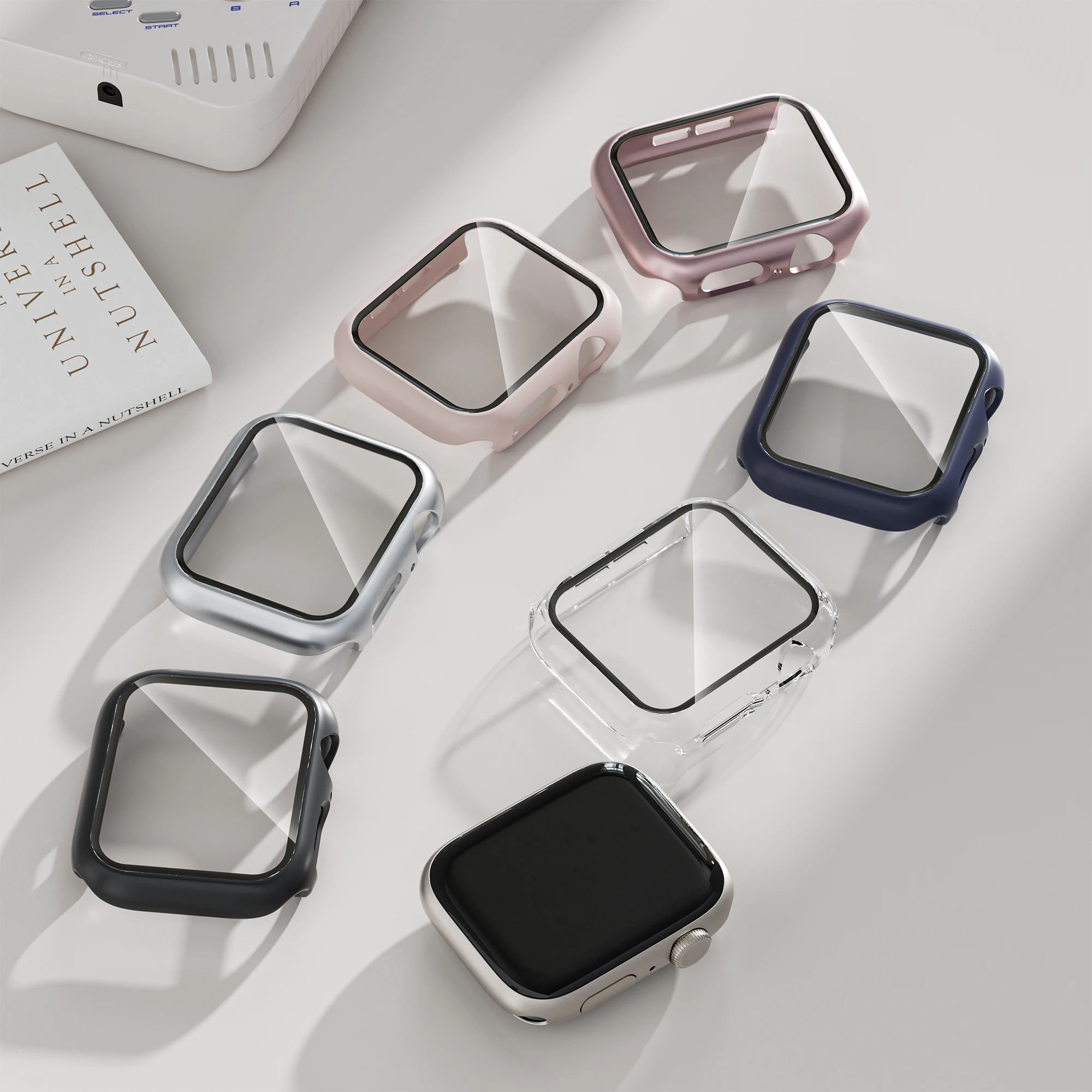 Cover Case For Apple Watch 10 42mm 46mm Accessories Screen Protector HD Tempered Glass Hard PC Bumper iWatch Series Protective view 5