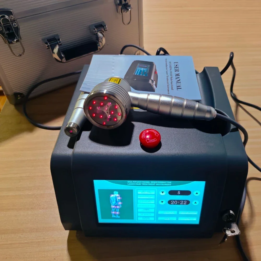 Elektro-Laser-Therapiegerät in medizinischer Qualität, 1055 mW, Dual-Sonde-LLT-Behandlung für Sehnenentzündung, Bursitis und chronische Schmerzen