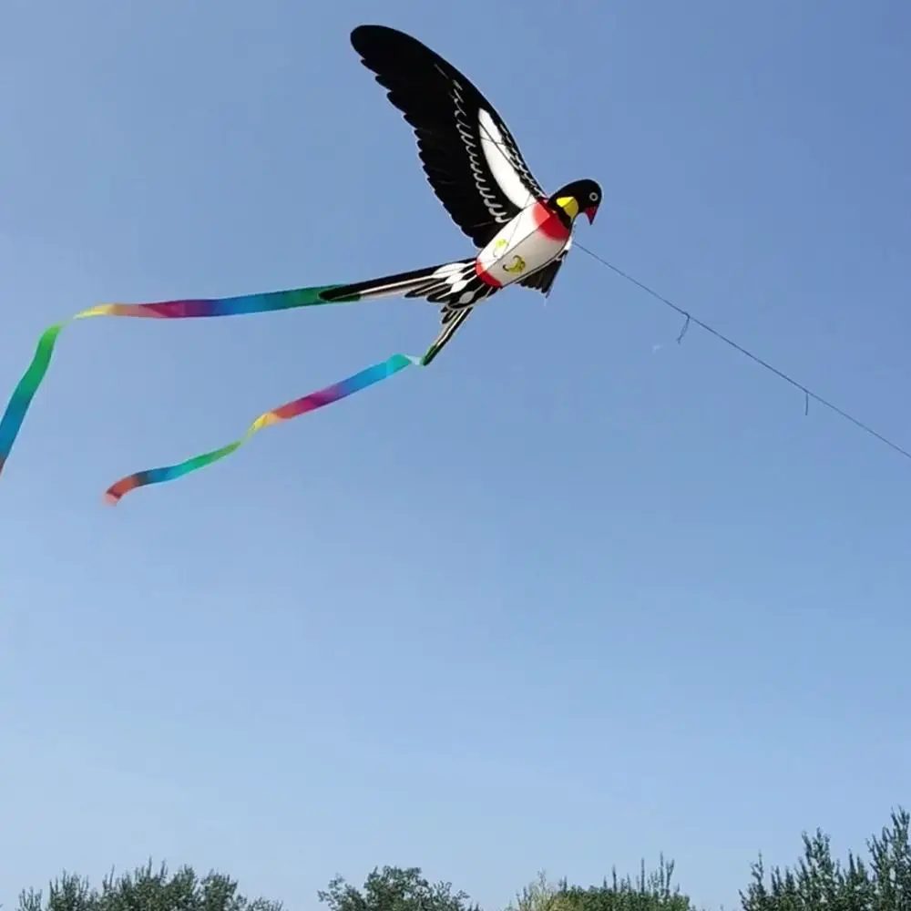 30 Meter Plastic Eagle Kite Dynamic Cartoon Large Eagle Kites Parrot Eagle Swallow Airplane Butterfly Children Gift