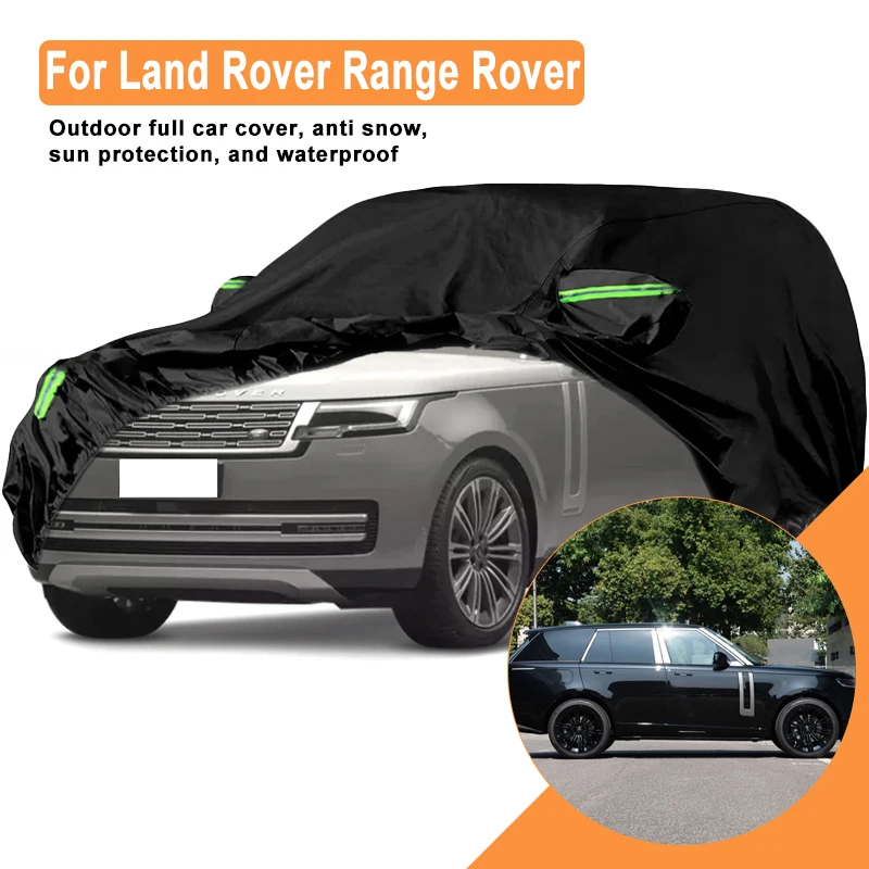 Full Car Cover for Land Rover Range Rover Outdoor Use - Waterproof Snowproof Sunshade, Winter & Summer Auto Protection Accessory