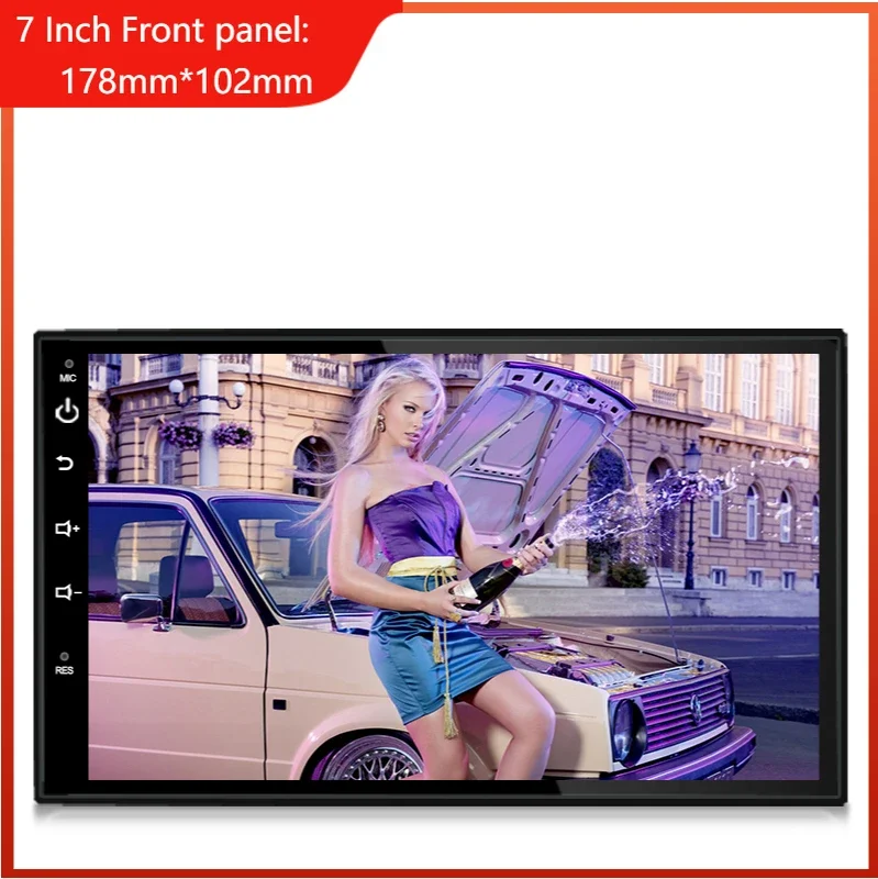 

7 Inch Universal Front Panel:Android 11 178mm*102mm Car Radio Stereo Audio Stereo Radio WIFI RDS GPS BT Car GPS Navigation