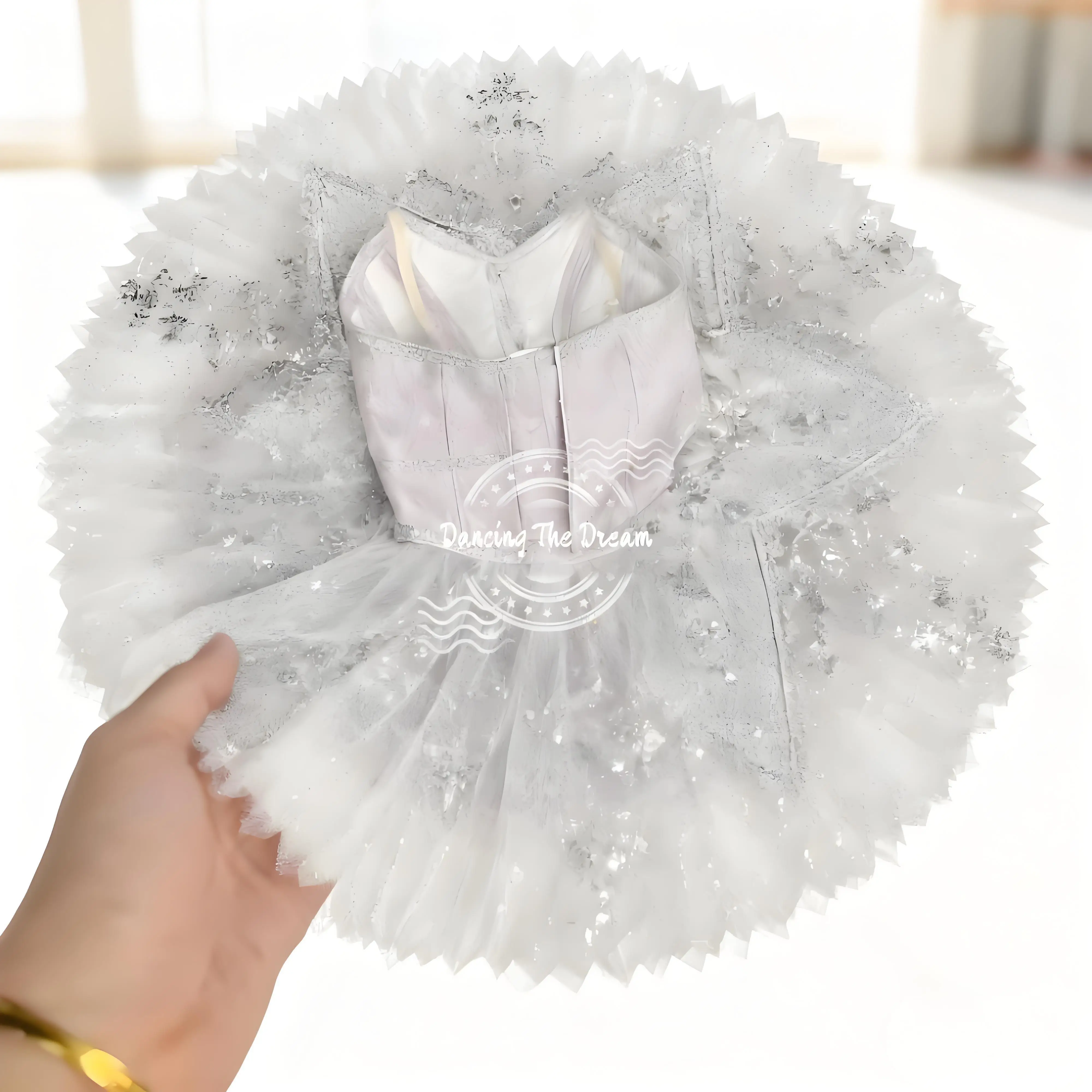 Estrella brillante - Tutú de ballet con motivo lavanda Vestido de ballet elegante y brillante con falda de tul con estampado de estrellas