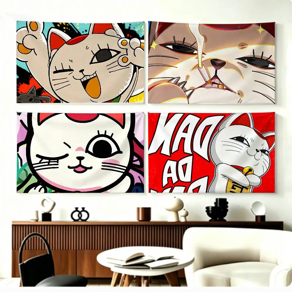 CUTE D-Dandadan T-Turbo G-Granny   Flags Wall Hanging Background Art Banner for Bedroom Home Outdoor Decor