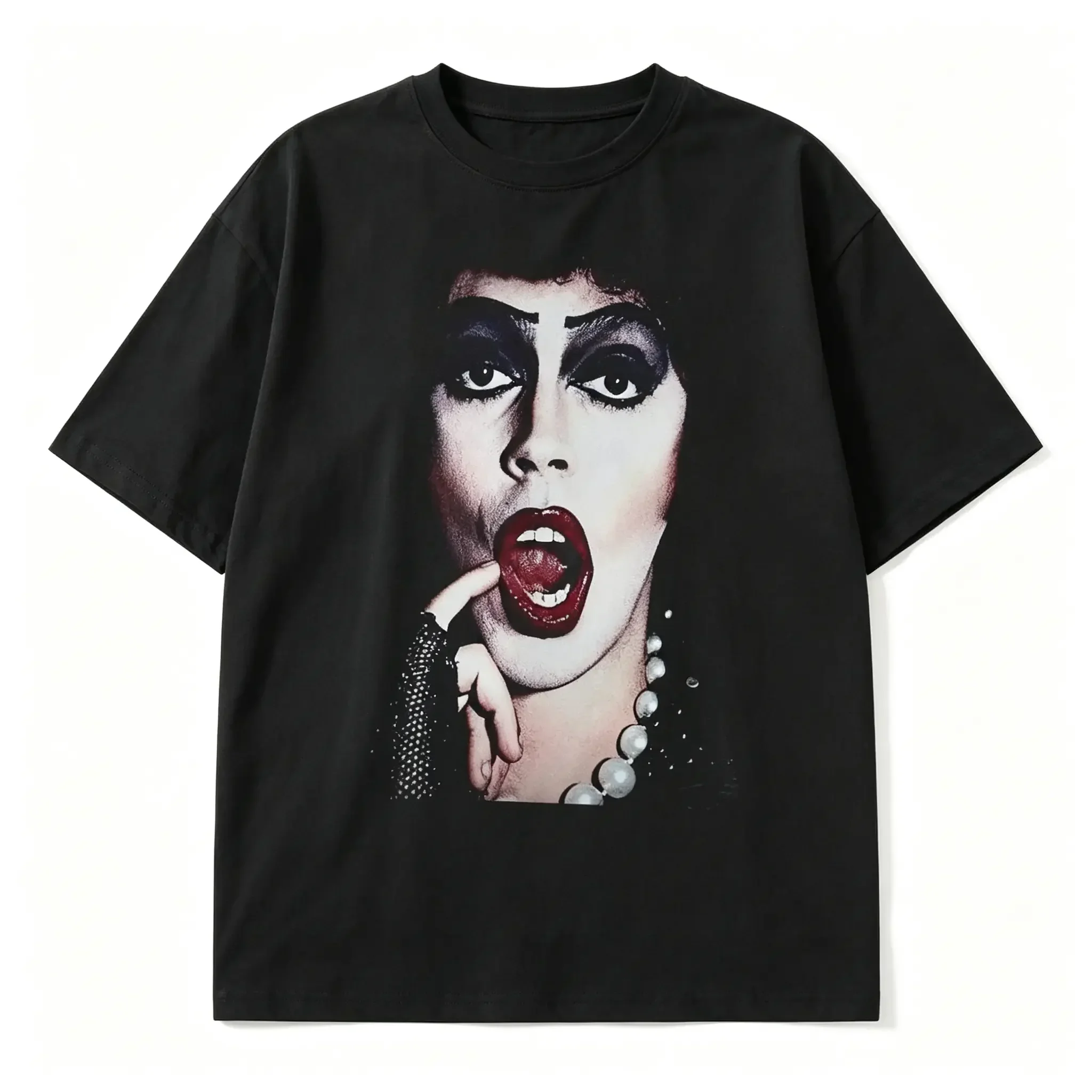 Tim Curry Memorial T-Shirt, Actor Tribute Horror Movie Fan Gift, Frank-N-Furter Rocky Horror Vintage Comic Halloween Fan Tee