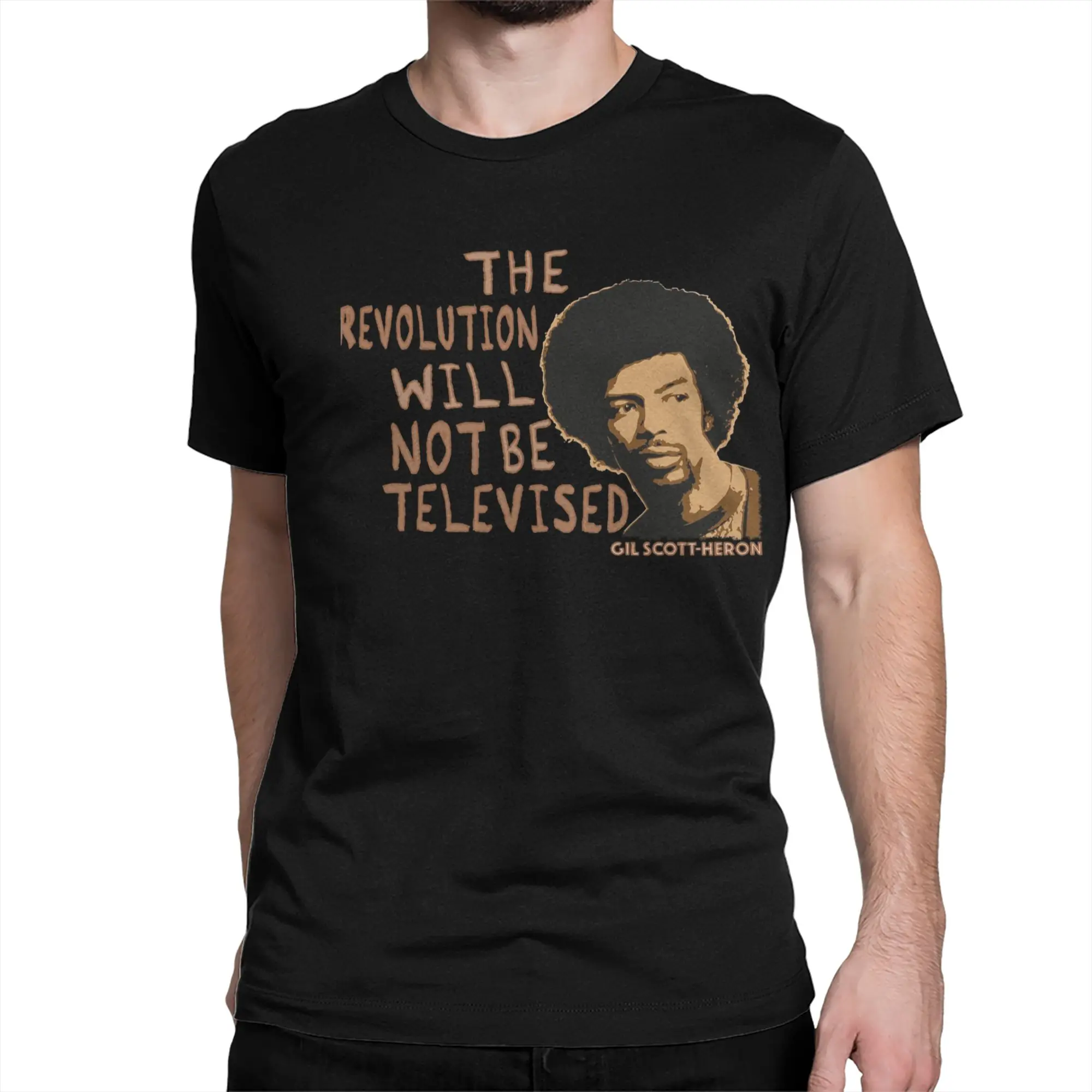 Men Women T-Shirt Black history Gil Scott-Heron Novelty Pure Cotton Tees Short Sleeve  T Shirt Crew Neck Clothes Big Size