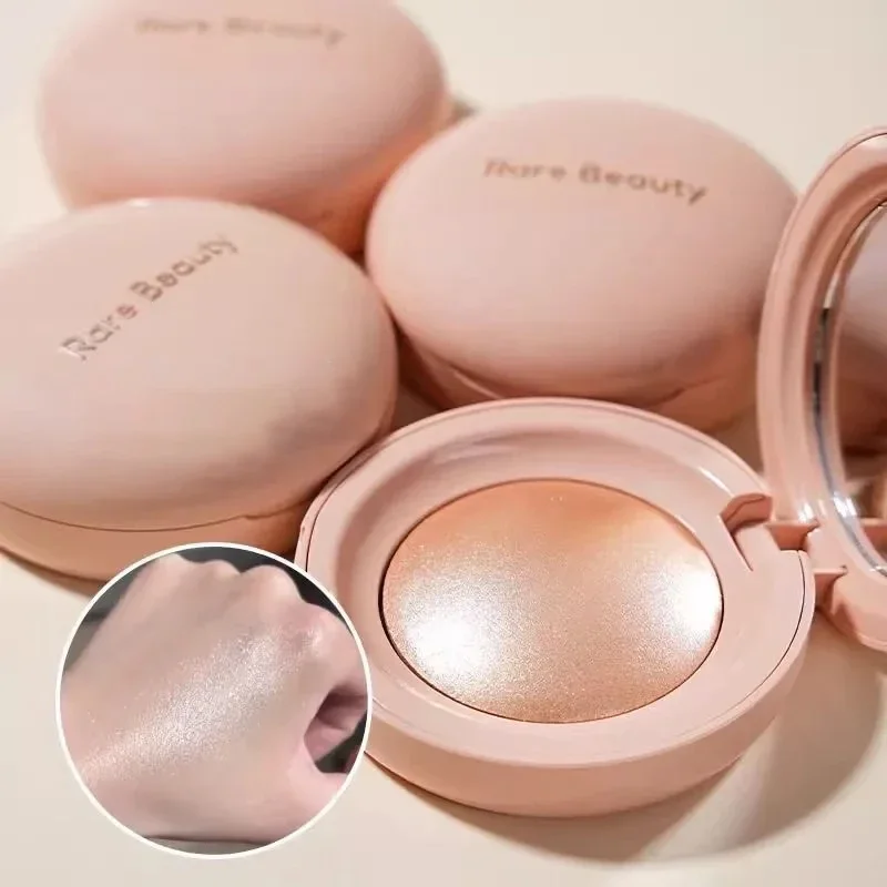 Rare Beauty-espejo de alta luminosidad, no despegue el maquillaje en polvo, colorete, sedoso, suave, resistente al agua, brillo Natural duradero