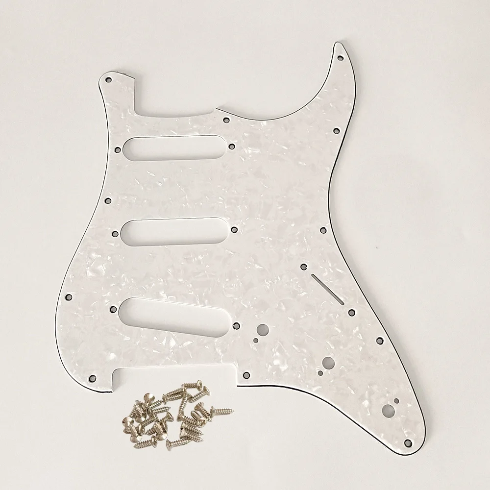 ST Guitar Pickguard SSS 11 Hole Pick Guard Scratch Plate & Screws for FD ST Electric  Guitar Pickguard Scratch Plate Multi Color