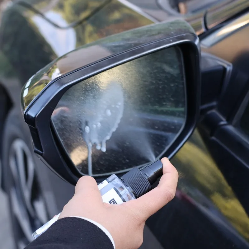 Agente de recubrimiento de vidrio en aerosol antiniebla para coche, desempañador de 120ML, efecto duradero, productos para el cuidado del coche, parabrisas de espejo automático