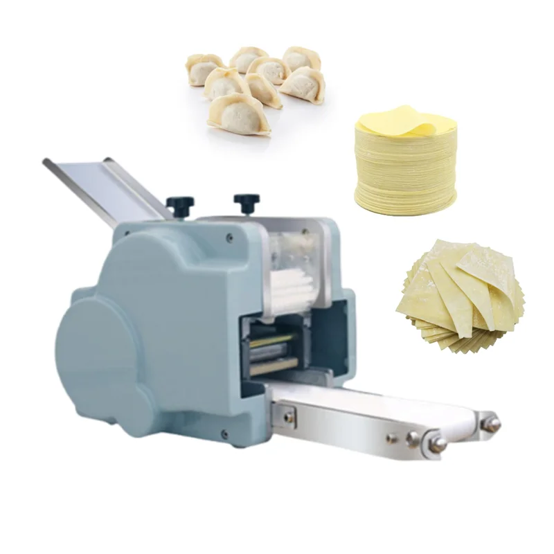 Wonton Pi Making Machine Automatic Dumpling Wrapper Gyoza Skin Commercial/Home Round Moulding Machine Ravioli Square Skin Maker