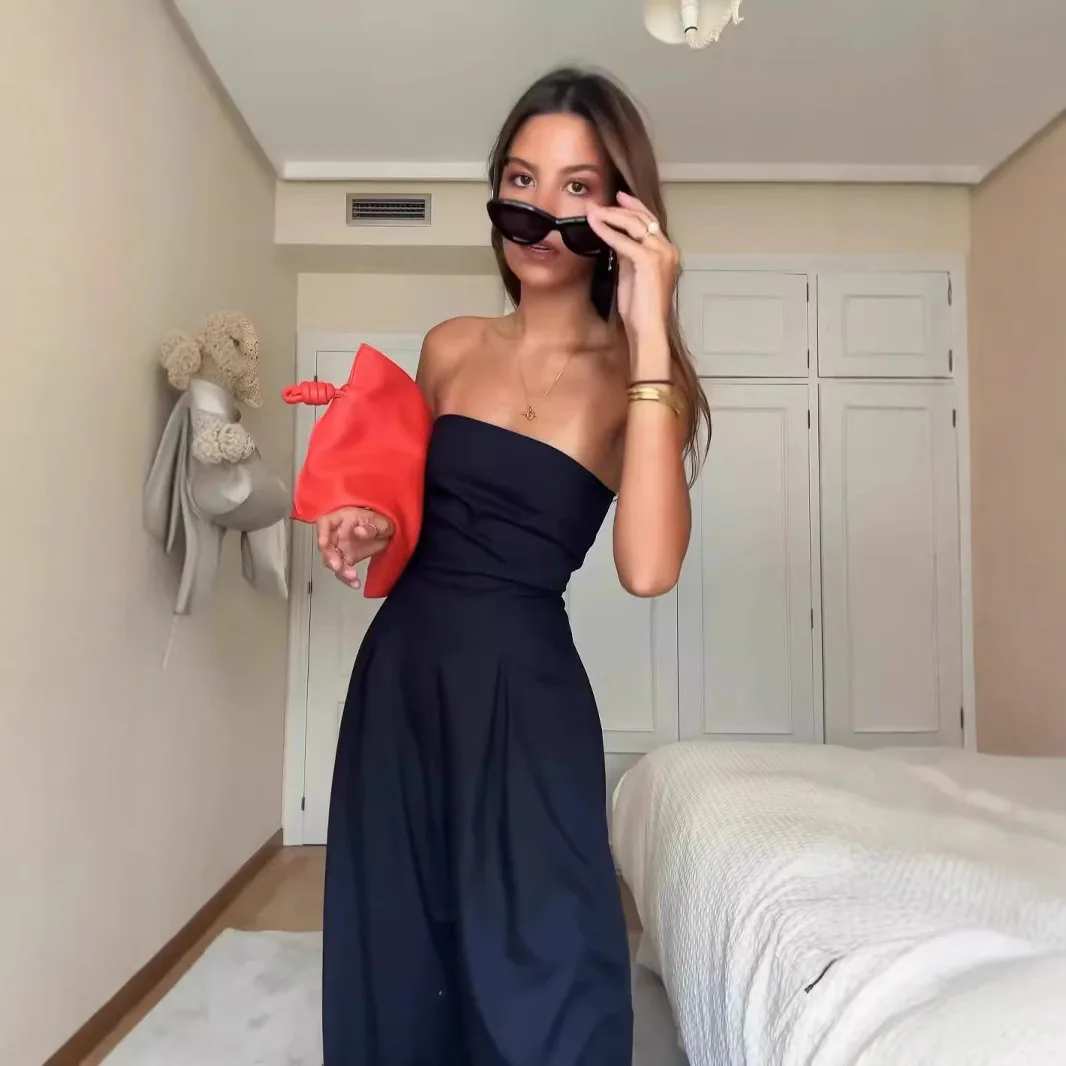 เสื้อผ้าสตรีสำหรับการค้าต่างประเทศข้ามพรมแดน, จั๊มสูทลำลองทรงเข้ารูปโชว์หลัง, รุ่น CW15521