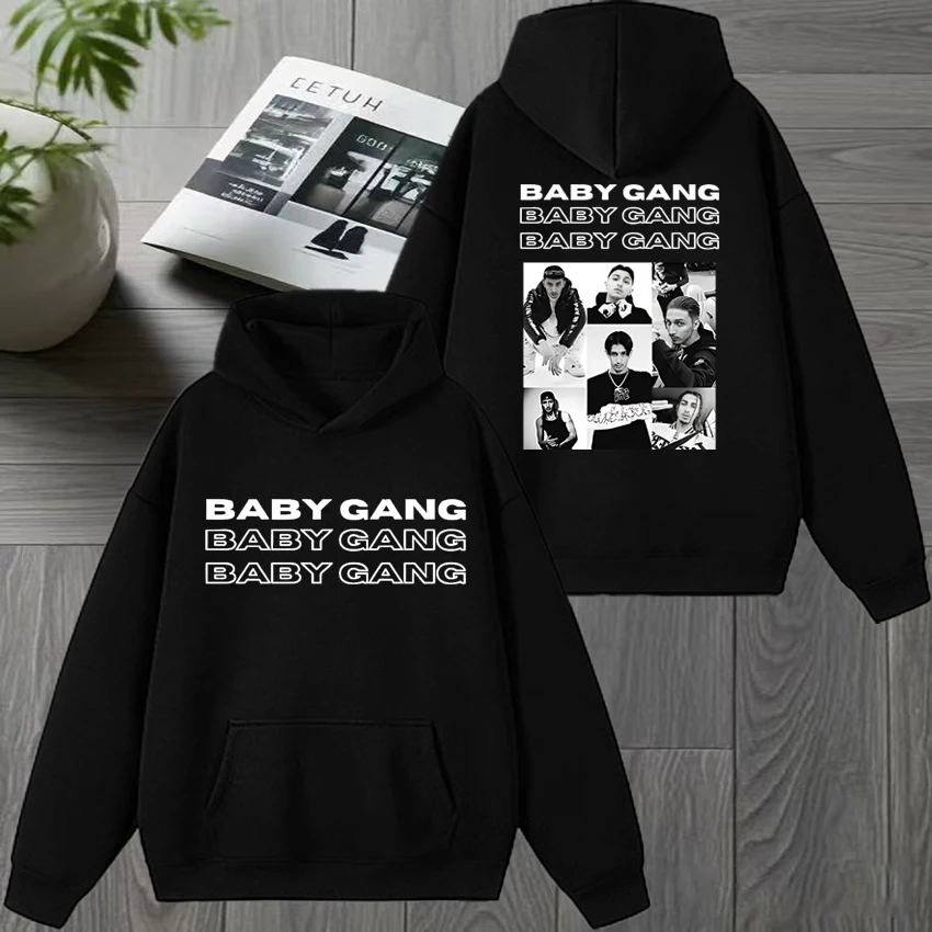 

Hot Rapper Baby Gang Album 2025 Tour Graphics printed Hoodie Men women vintage hip hop streetwear Unisex Fleece Casual pullover