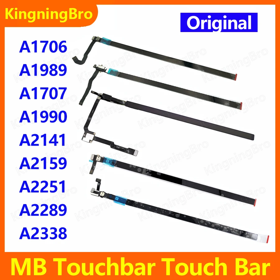 Original Touch Bar with Cable For Macbook Pro A1706 A1707 A1989 A1990 A2141 A2159 A2251 A2289 A2338 Touchbar 2016-2020