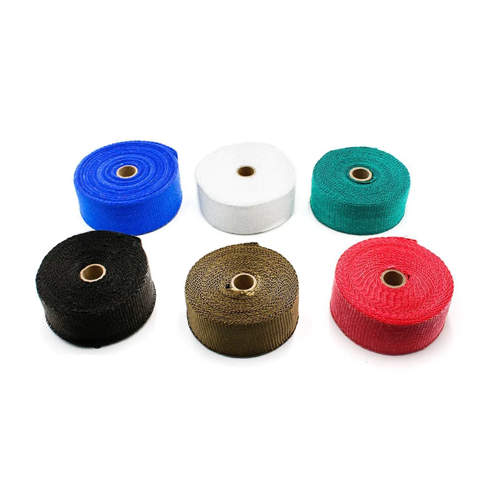 

Tropical Insulated Ties Fiber Exhaust Car Motor Bike Packaging Roll Universal Fit Protect Engine System