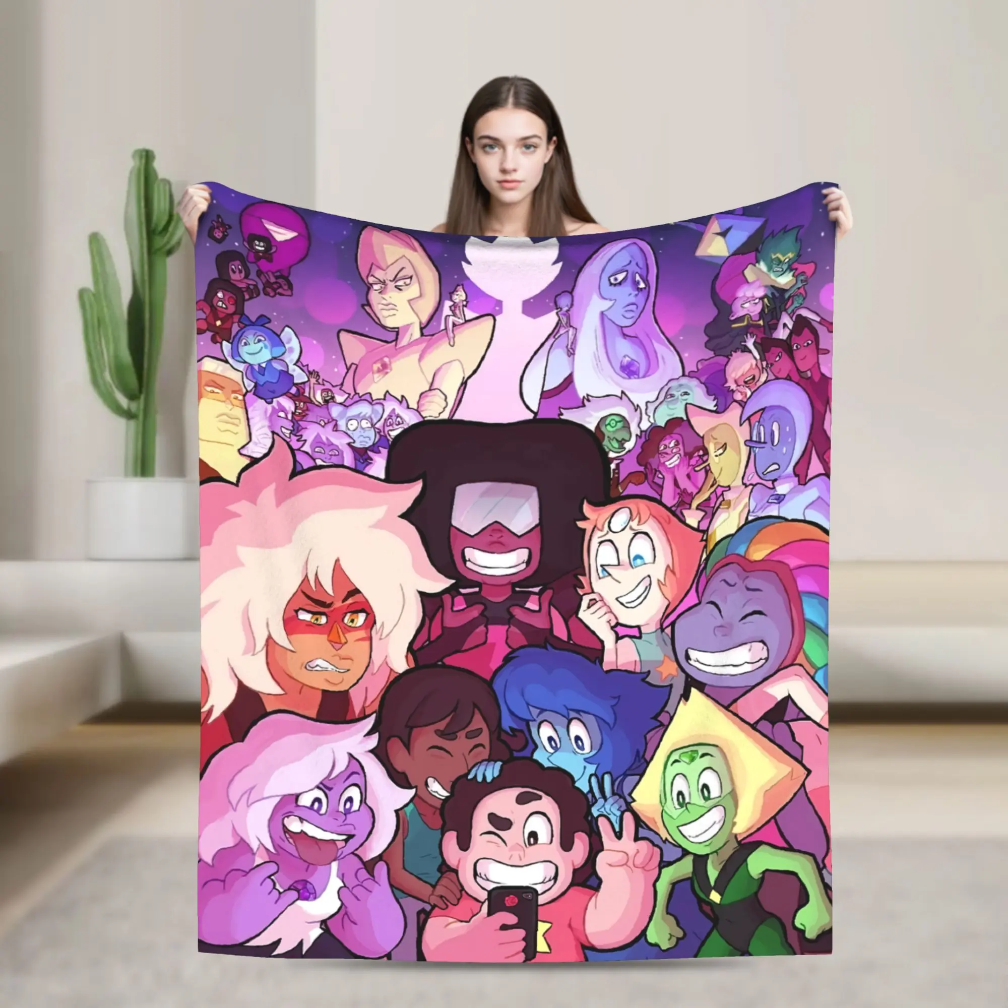 Steven Universe  Blankets Coral Fleece Plush  Lightweight Throw Blankets for Home Couch Bedroom Quilt