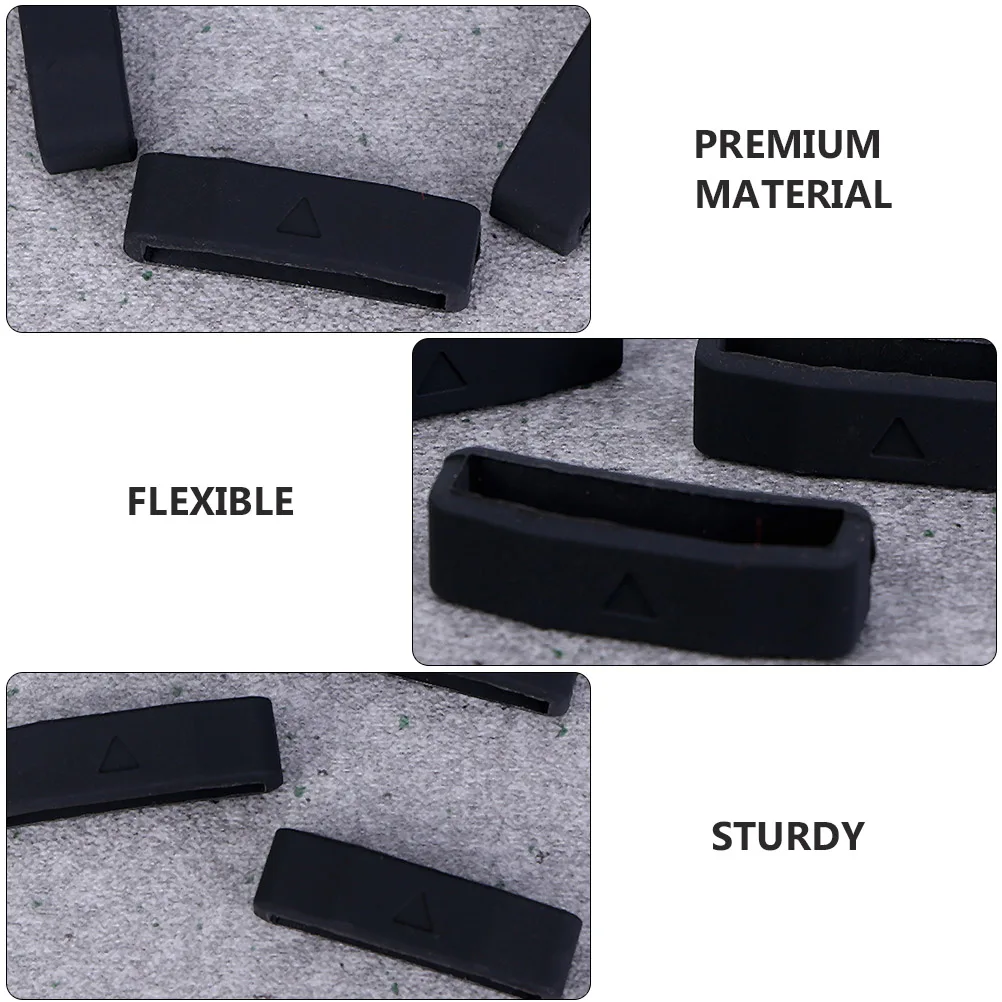 

6Pcs Premium EcoFriendly Silicone Watch Strap Loops Replacement Bands Holder for Garmin Fenix Watches