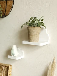 Boho Cloud Wall Shelf, Minimalist Floating Display Shelf for Kids' Room Decor, Wooden Cloud Shape Organizer for Nursery, Bedroom