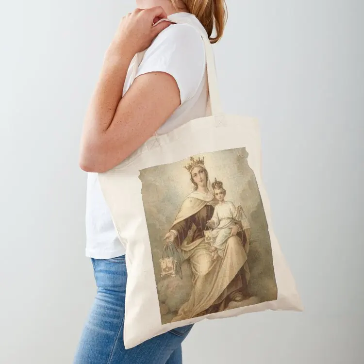 

Our Lady of Mount Carmel 4 Tote Bag Shopper handbag Eco bag Canvas shoulder bag tote bags men