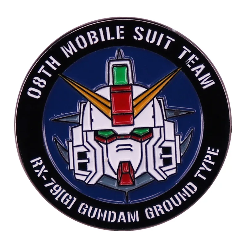 

Anime MOBILE SUIT THE 08TH MS TEAM Cosplay Cartoon Costume Metal Badge Pin Alloy Brooch Props Gift