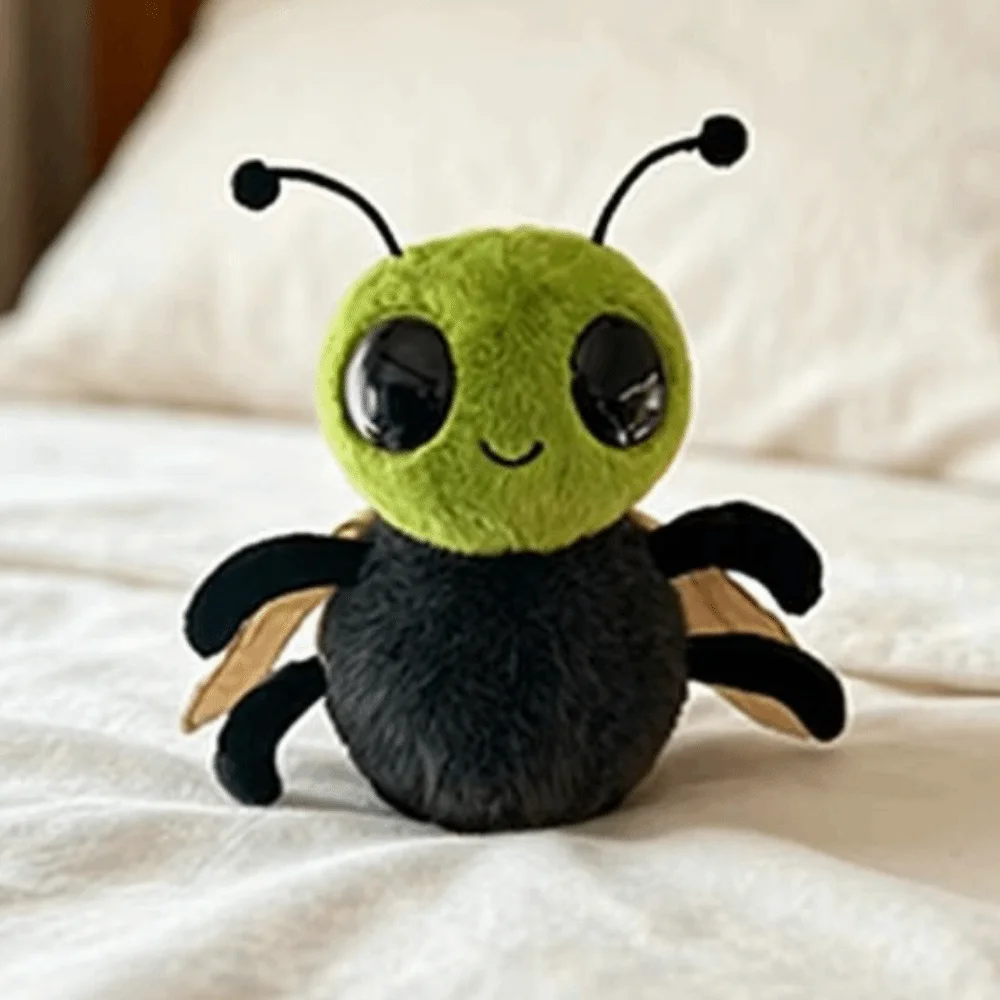 Soft Stuffed Green Headed Fly Creative Design Big Eyes Intresting Fly Keychain Desk Ornament 18/30cm Insect Fly