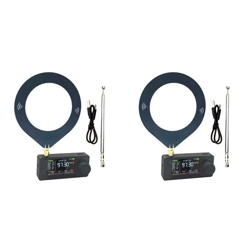 

【PUBLICITY】2X SI4732 Карманный мини-радиоприемник SSB LSB USB AM FM для всех диапазонов частот с антенной ESP-32-S3