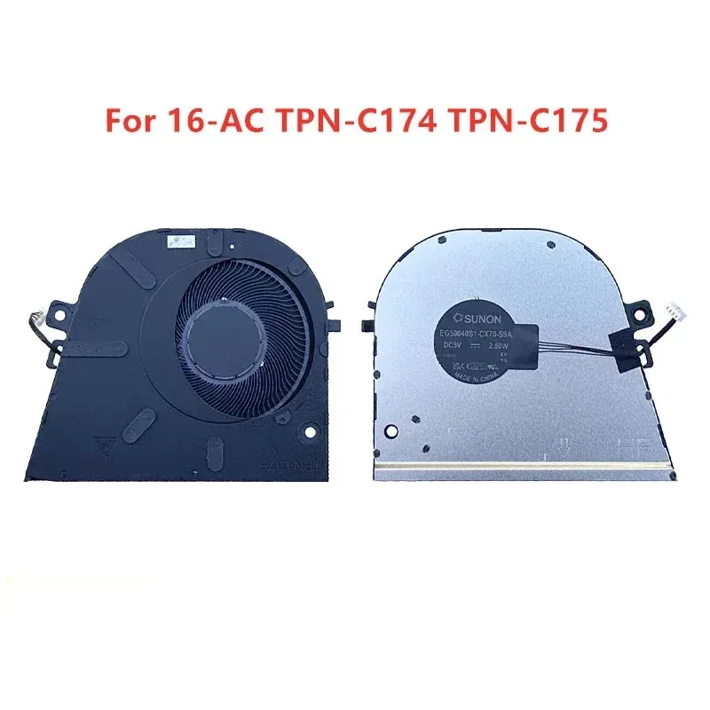 

Brand Original NEW Laptop CPU GPU Cooling fans For HP 16-AC TPN-C174 TPN-C175 N86643-001 N93771-001