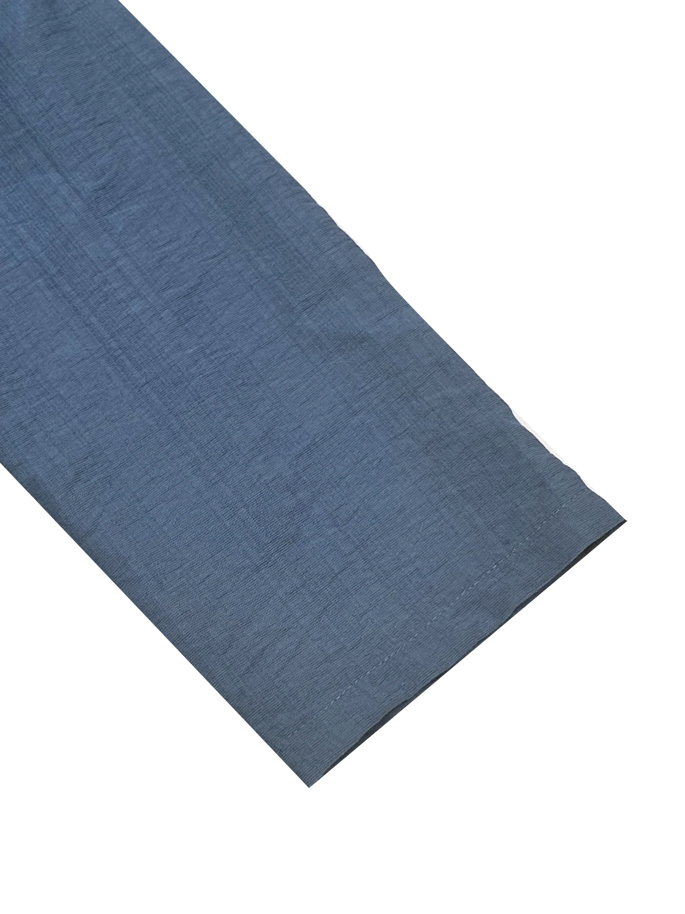Solides Maxikleid mit Stehkragen, teilweise Knopfleiste, Roll-Tab-Ärmeln, Kordelzug an der Taille und gestuftem Rüschensaum für Damen – Detail 7