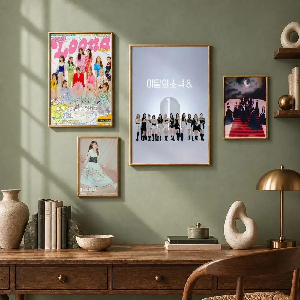 Trending K-Pop L-LOONAS Poster HD Self-Adhesive No Residue After Removal Ideal for All Kinds of Wall Decor