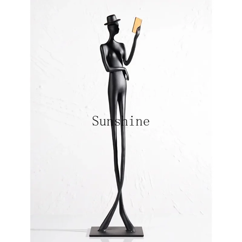 

Modern art abstract figure reading sculpture ornament TV cabinet decoration