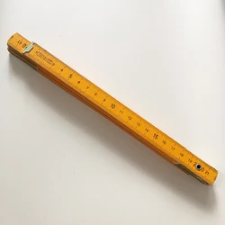 Wooden Folding Ruler Metric Measurement Carpenter Tool Folding Ruler for Engineer