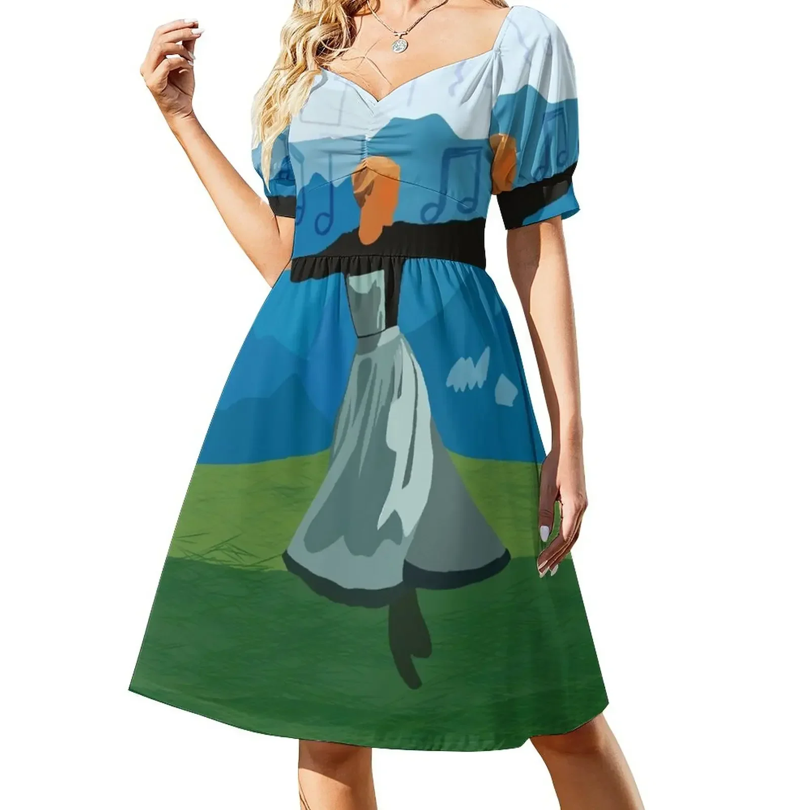 

Sound Of Music Short-Sleeved Dress dress for women women's summer clothing 2025 Dress