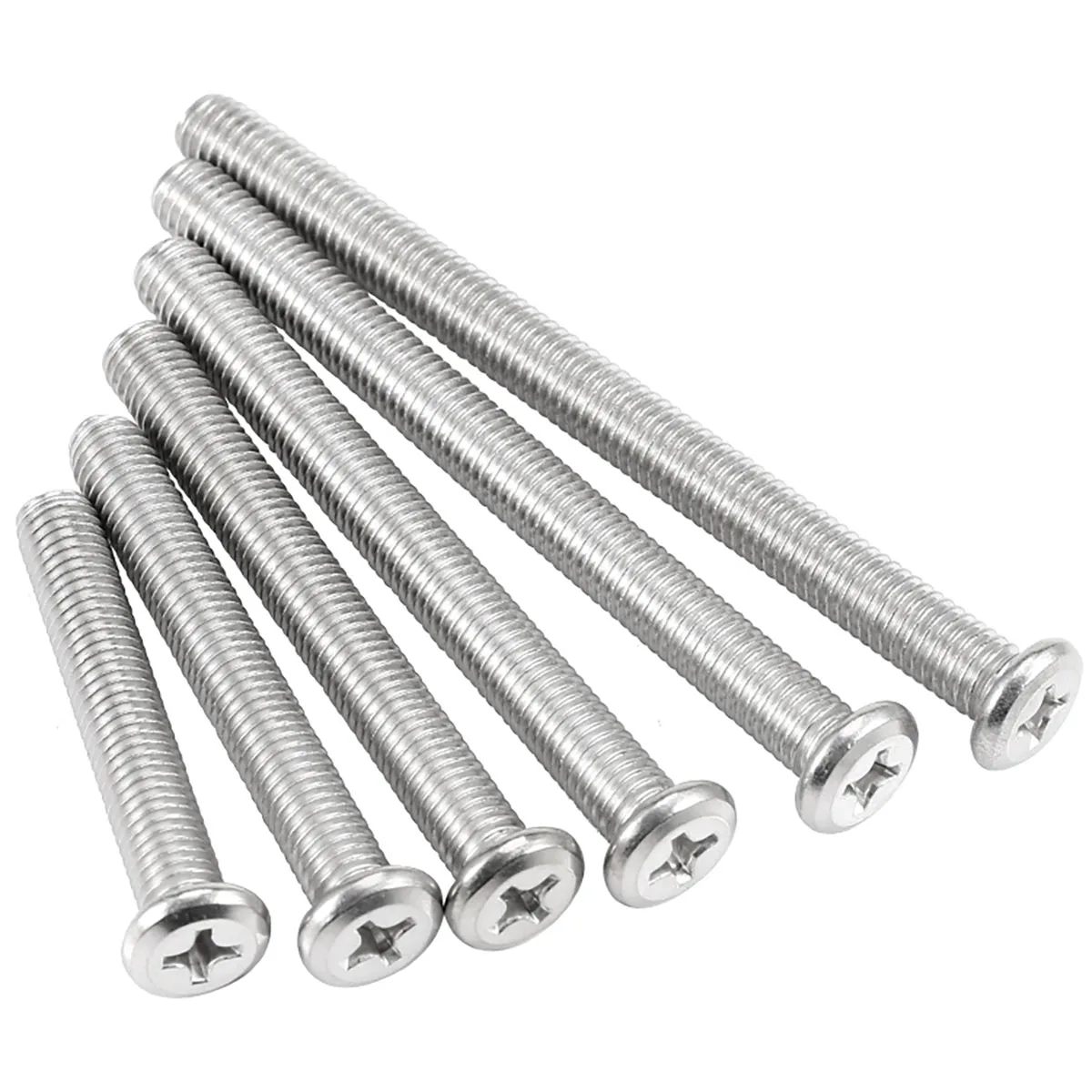 

M2 M2.5 M3 M4 M5 M6 M8 M10 304 Stainless Steel Phillips Cross Recessed Large Flat Head Screw Bolt Furniture Rivet
