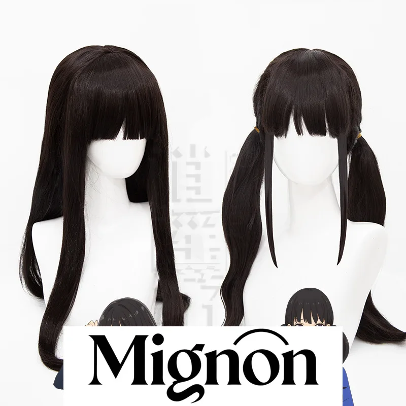 

Lycoris Recoil Inoue Takina Косплей Парик Длинные прямые волосы Подарок на Хэллоуин