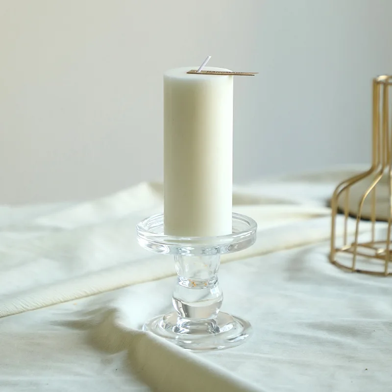5cm White Bulk Long Burning Wax Pillar Candles Dripless Unscented Smokeless for Wedding Party Spa Lantern Fireplace Home