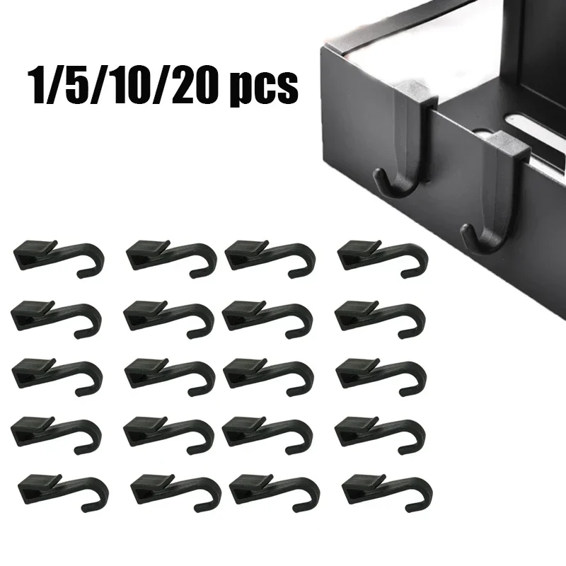 1/5/10/20Pcs Mini Hanger Clip Storage Shelf Storage Hooks Bathroom Clothes Household Storage Holders Racks Kitchen Accessories