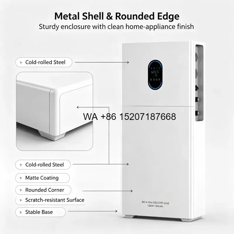 Wmwmnu for Villa Floor Standing Solar Storage All in One 12KW 30KWh Built in Lithium Battery Grid Off Grid Emergency Power