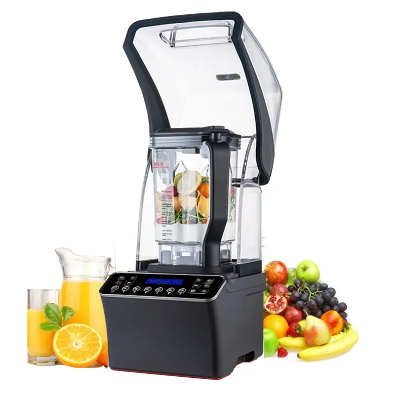 

Commercial Blender Heavy Duty Industrial Smoothie Vacuum Blender 1500W Food Blender For Chain Catering Coffee Shop Milk Tea Shop