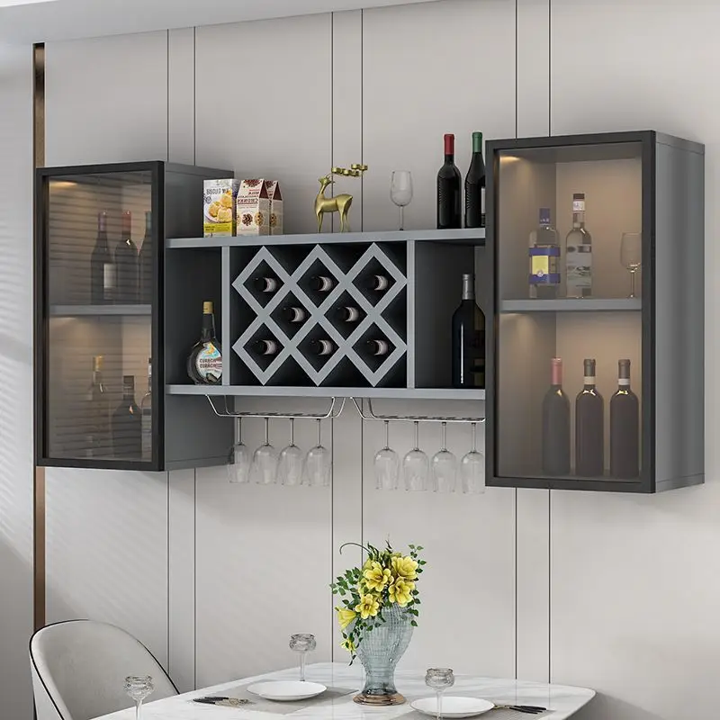 

Boutique Commercial Large Outdoor Corner Coffee Storage Patio Wine Rack Luxury European Bar Cabinet Wijnrek Nordic Furniture