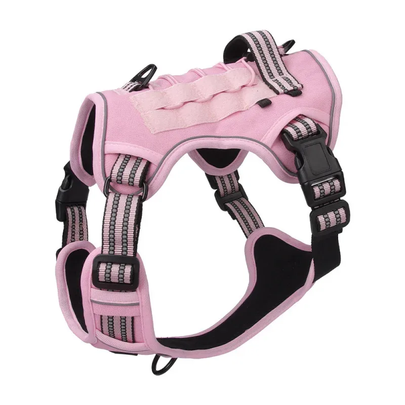 Large Dog Tactical Vest Multi-Function MOLLE-Compatible Harness With Anti-Pull Design For Outdoor Training Gear_voghion.com