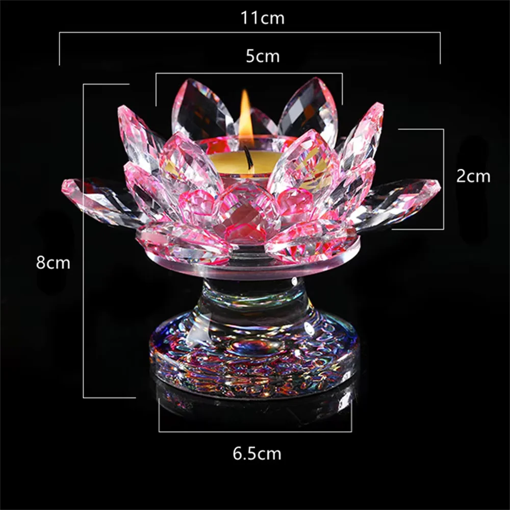 Tibetan Tranic Buddhist Artificial Crystal Lotus Butter Lamp Base ,Temple/Home Putting Decorate Candle Base Price:USD 18.62/piec