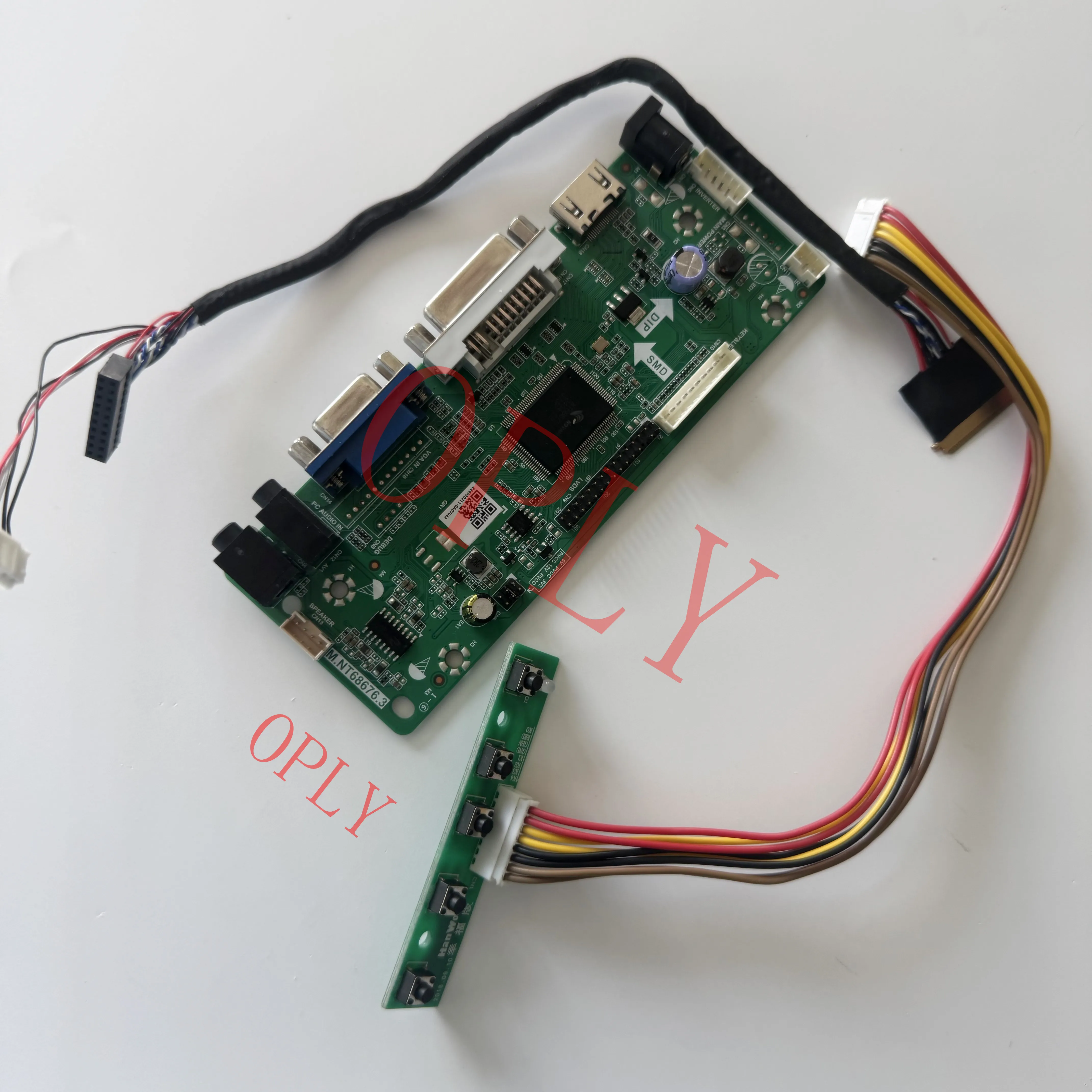 M.NT68676 Kit VGA Controller board HDMI-compatible for LP133WX2-TLC2/TLC1/TLAA/TLA3/TLC3/TLC4 LCD DVI panel 13.3